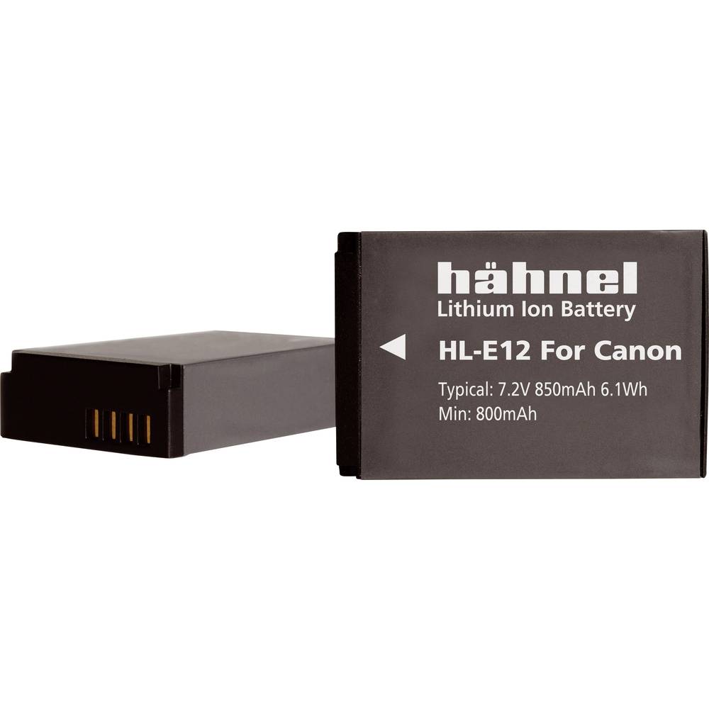 Hähnel Fototechnik HL-E12 Kamera-batteri Erstatter original-batteri LP-E12 7.2 V 850 mAh