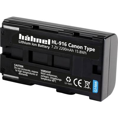 Hähnel Fototechnik HL-916 Camera-accu Vervangt originele accu BP-911, BP-914, BP-915, BP-924, BP-927, BP-930, BP-941, BP