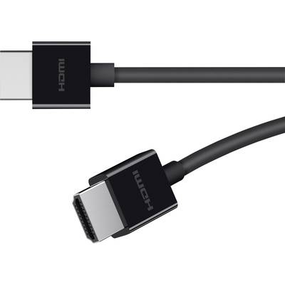 Belkin AV10175bt2M-BLK HDMI-kabel HDMI Aansluitkabel HDMI-A-stekker, HDMI-A-stekker 2.00 m Zwart Ultra HD-HDMI