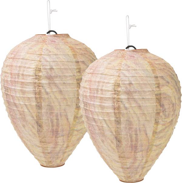 Gardigo Wespennest-Attrappe 2er-Set 666612 Nep-wespennest Afschrikking  (Ø x h) 200 mm x 280 mm  2 stuk(s)
