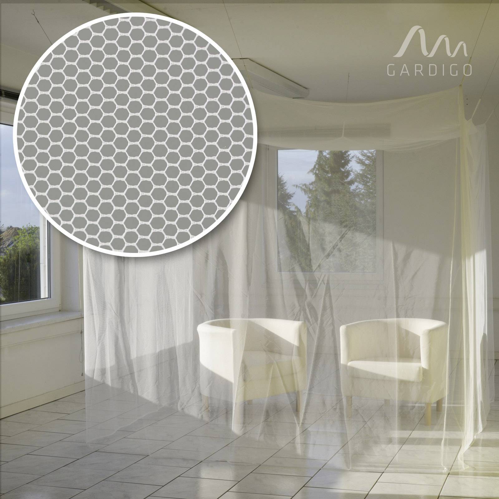 Gardigo Mosquito Net 25200 Klamboe (b x h x d) 200 x 220 x 200 cm 1 stuk(s)-1