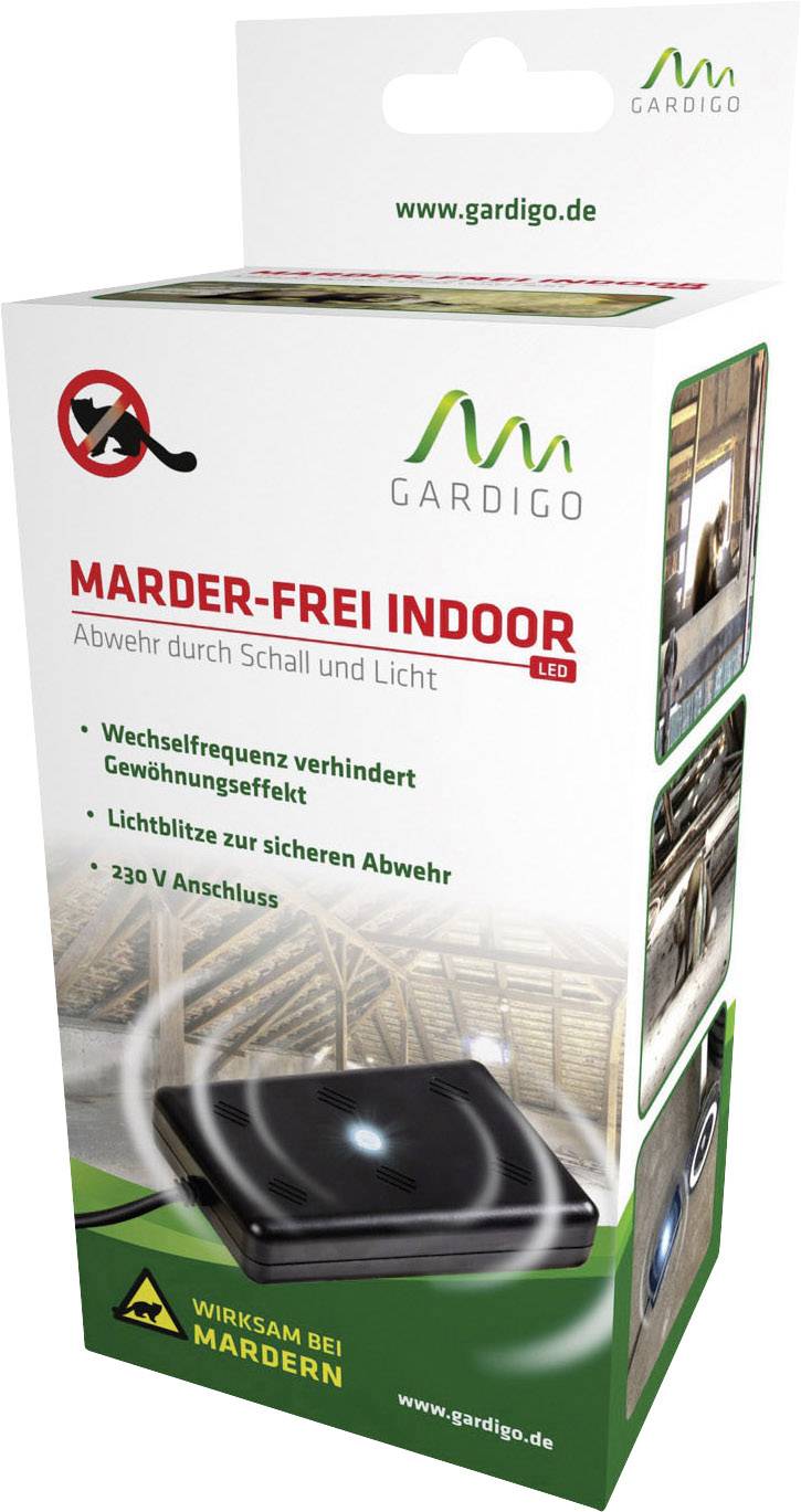 Gardigo LED-Firefly-Flash Marterverschrikker Functies: Ultrasoon, Meerdere frequenties Werkingssfeer: 50 m² 1 stuk(s)-9