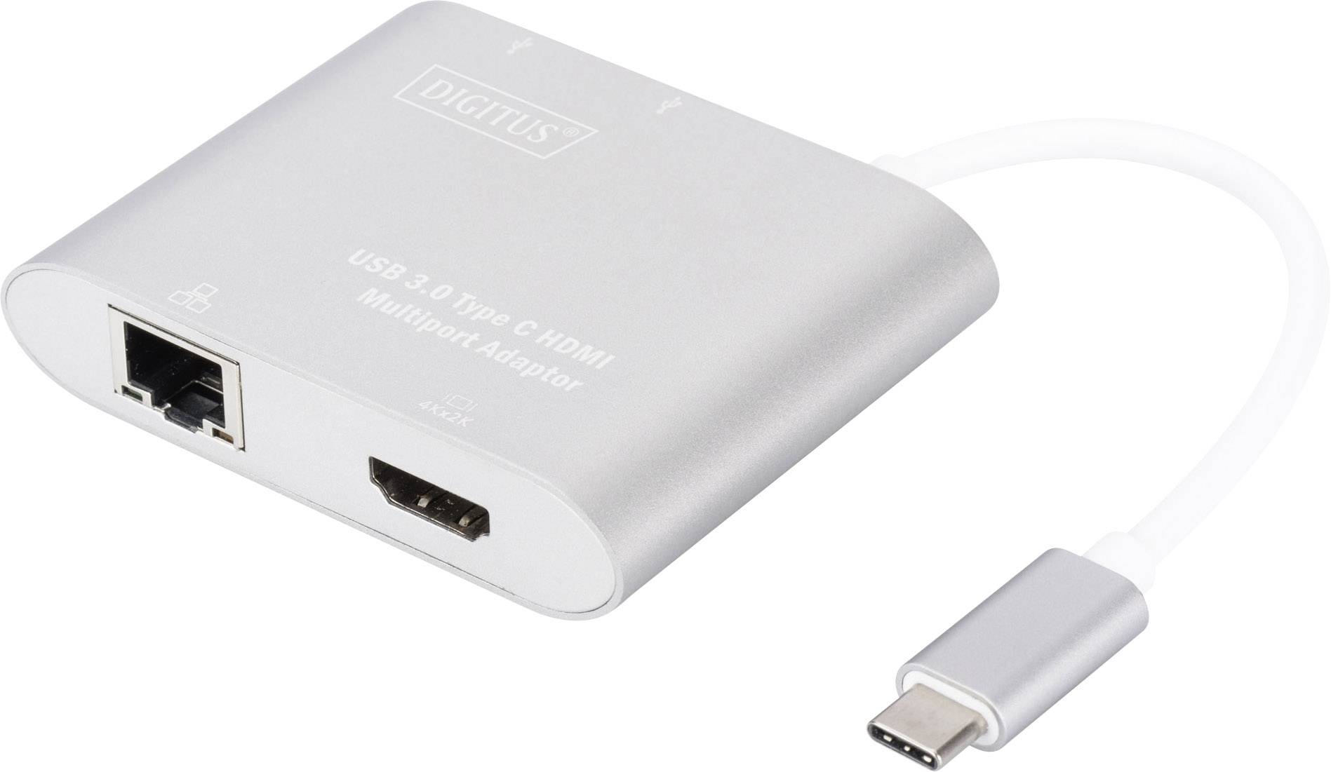 Digitus HDMI / USB / RJ45 Adapter [1x USB 3.2 Gen 1 stekker C (USB 3.0
