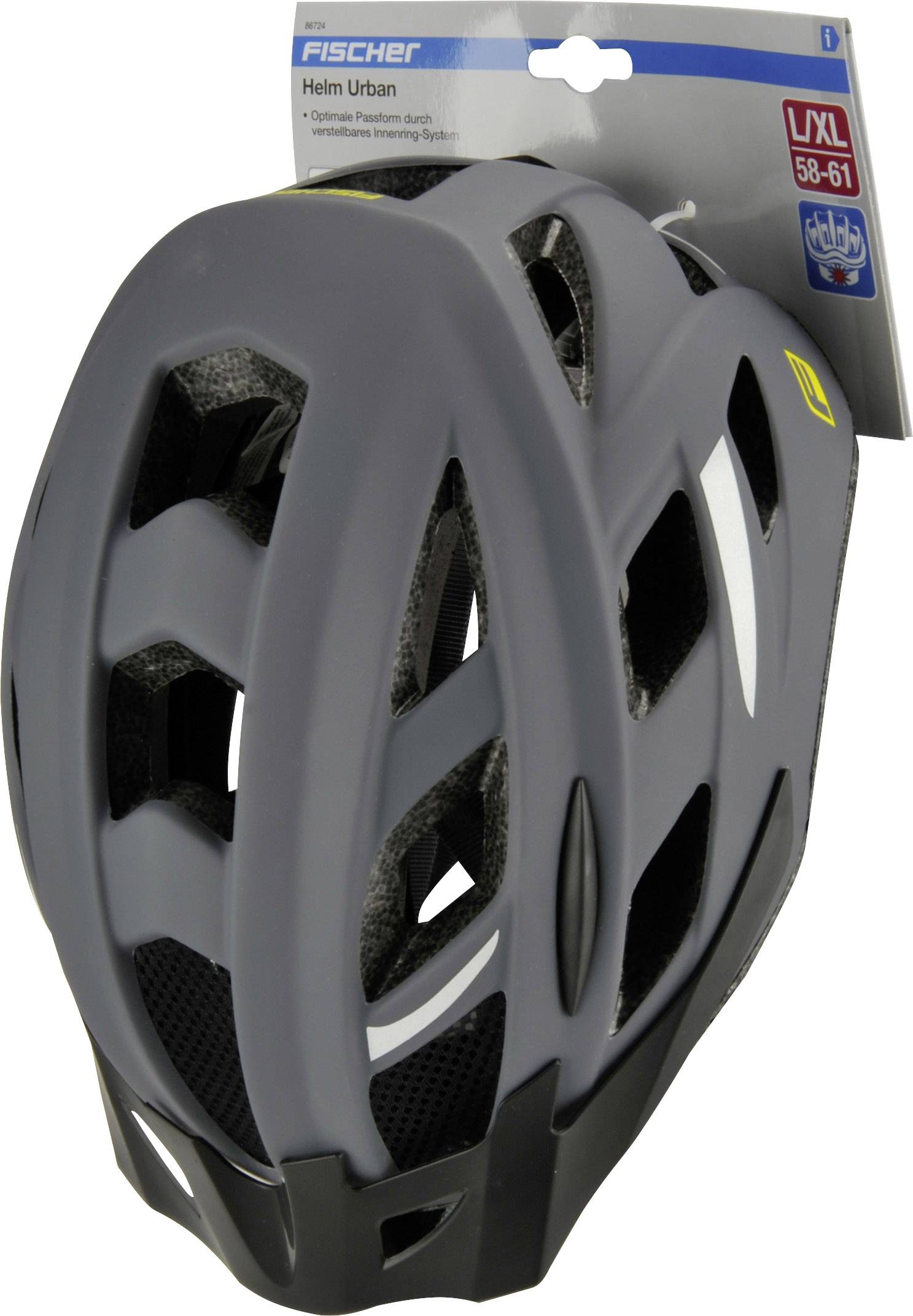 FISCHER FAHRRAD Urban Levin S/M MTB fietshelm Grijs, Zwart Confectiemaat: M  kopen