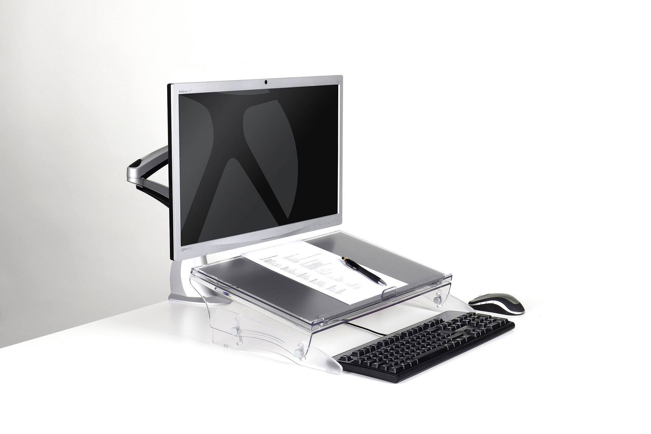 BakkerElkhuizen BNEFDESK640 Documenthouder Transparant (b x h x d) 520 x 390 x 170 mm-13