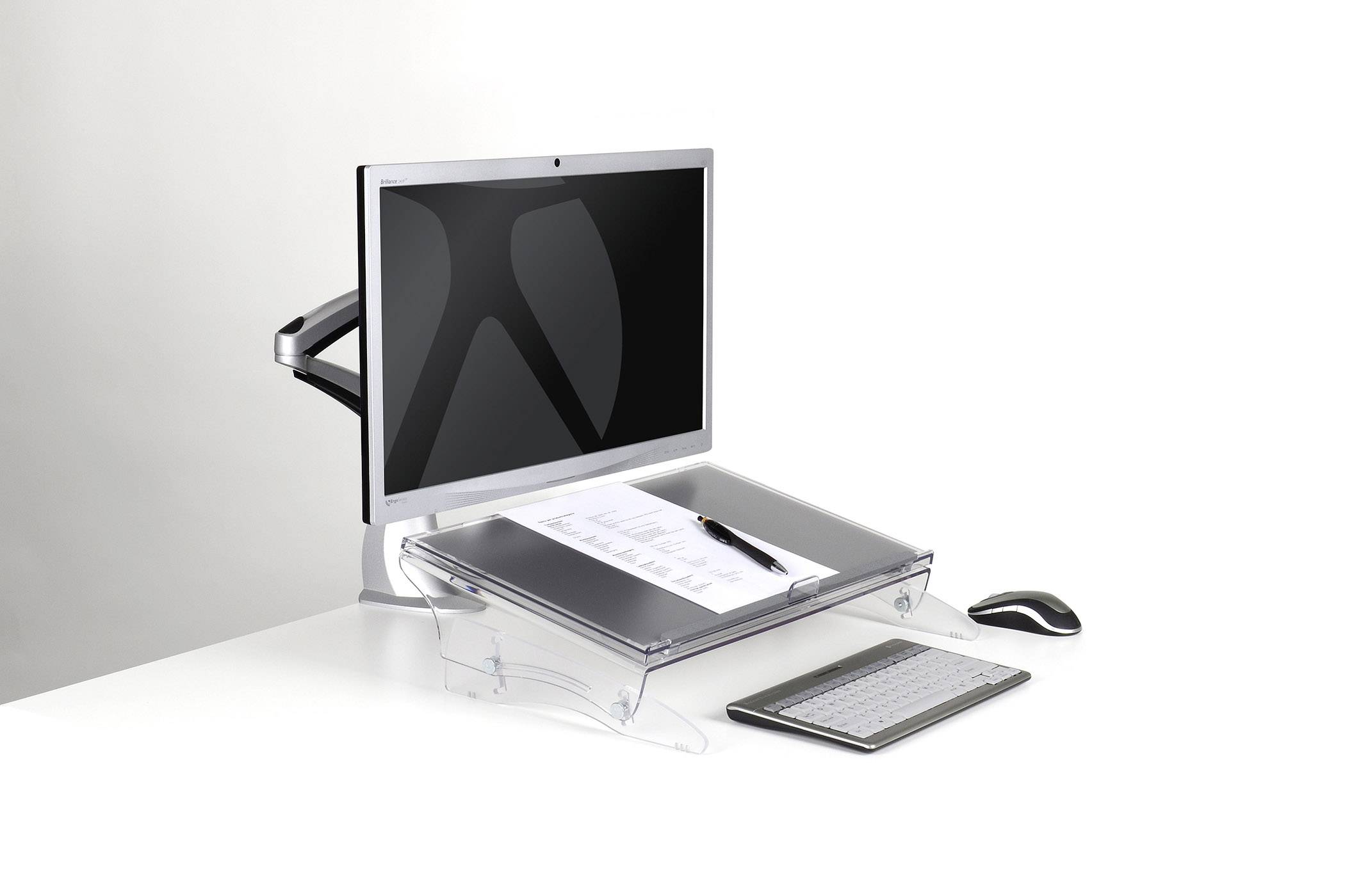 BakkerElkhuizen BNEFDESK640 Documenthouder Transparant (b x h x d) 520 x 390 x 170 mm-2