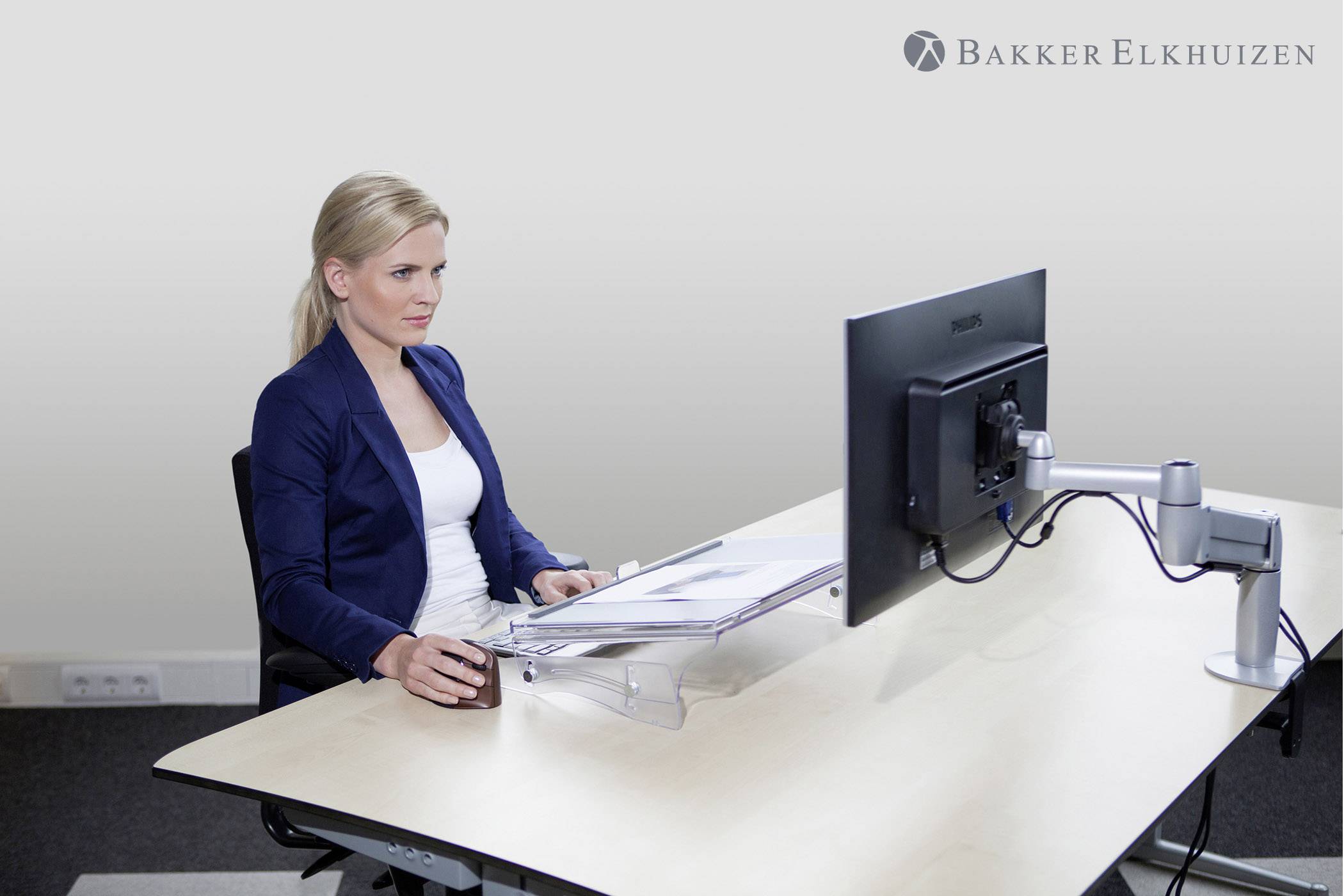 BakkerElkhuizen BNEFDESK640 Documenthouder Transparant (b x h x d) 520 x 390 x 170 mm-18