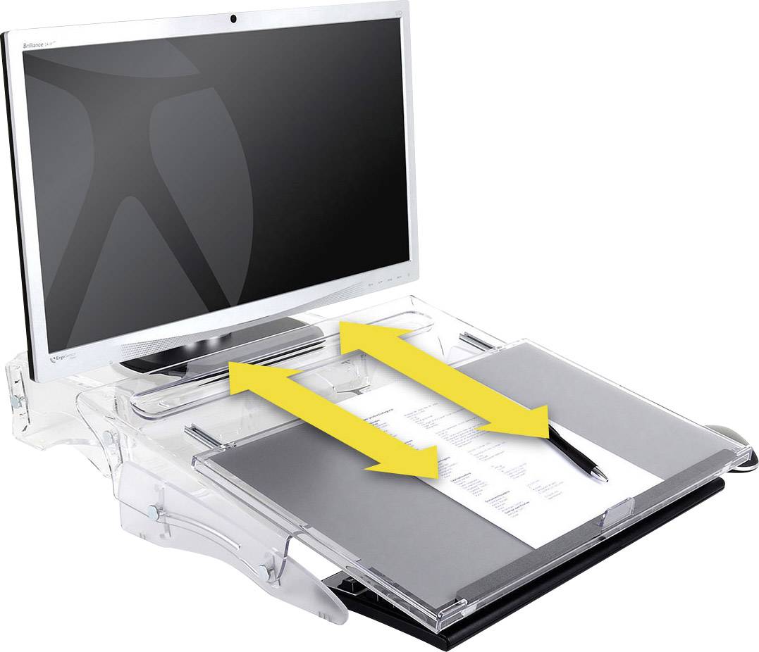 BakkerElkhuizen BNEFDESK640 Documenthouder Transparant (b x h x d) 520 x 390 x 170 mm-9