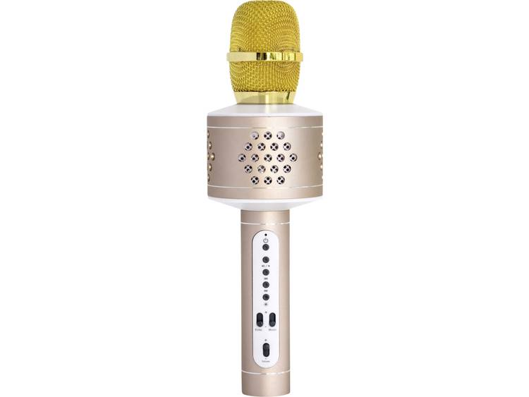 Technaxx PRO BT-X35 Karaoke microphone Bedraad-Draadloos Goud, Zilver