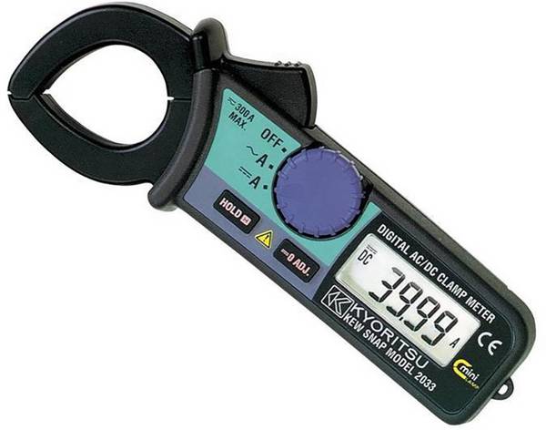 Kyoritsu KEW-2033 Stroomtang Digitaal CAT III 300 V Weergave (counts): 3000