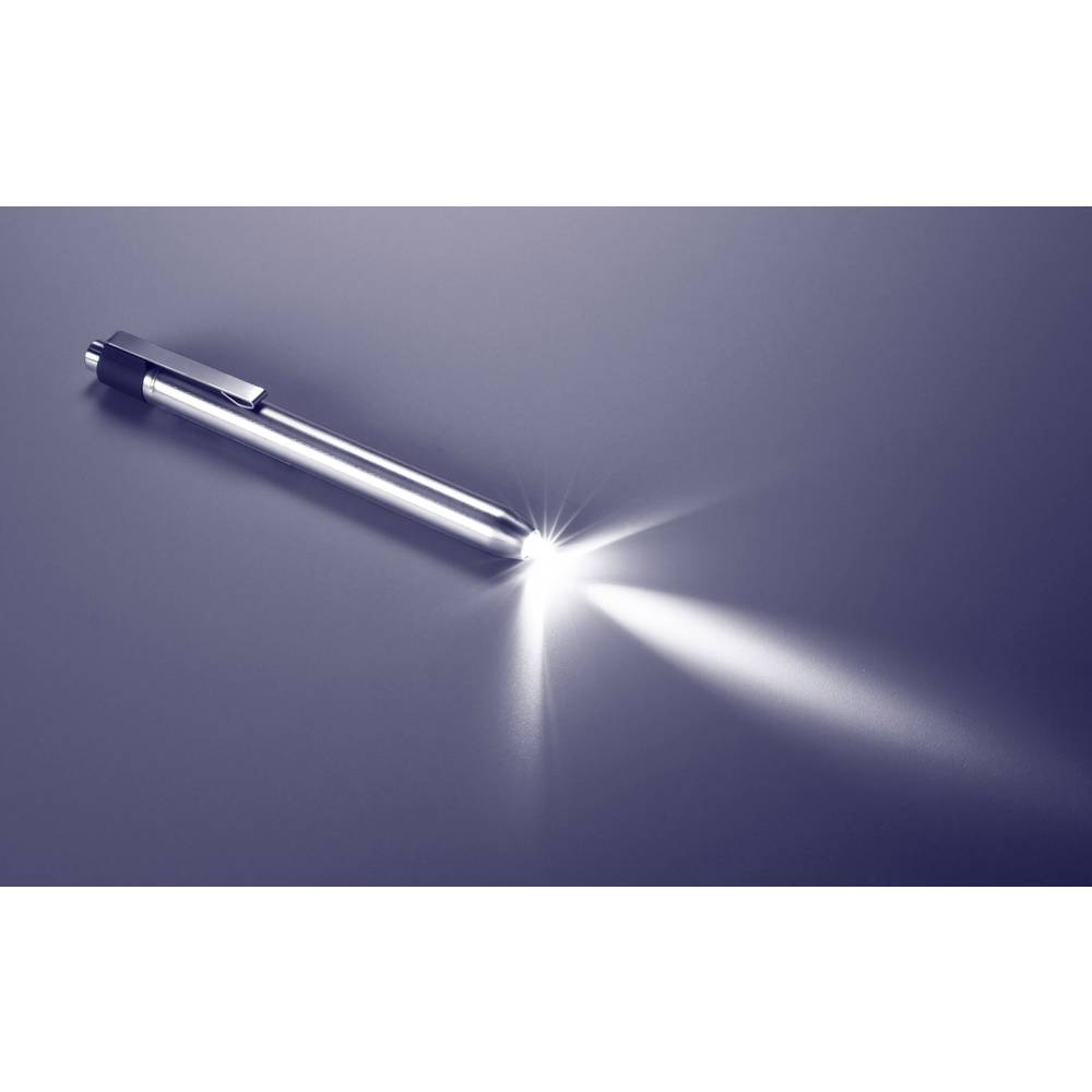 Basetech BT-1667575 BT-PT Penlight werkt op batterijen LED 142 mm Zilver