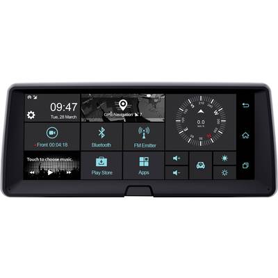 Phonocar VM321 Dashboard Multimediasystem Dashcam met GPS    WiFi, Touchscreen, Display, Microfoon