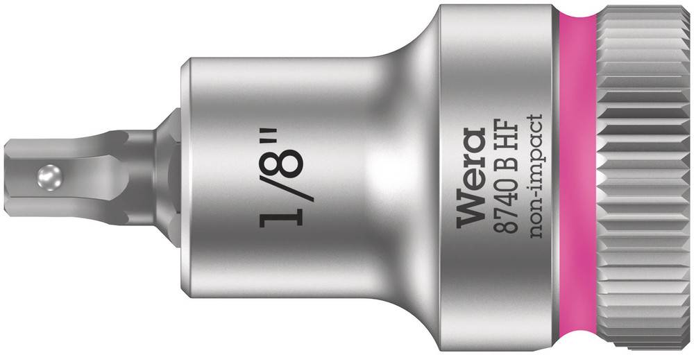 WERA WERA.05003080001 Dop: binnenzeskant-bit; inch,Hex-Plus; HEX 1/8"; 3/8"; 35mm - 1 stuk