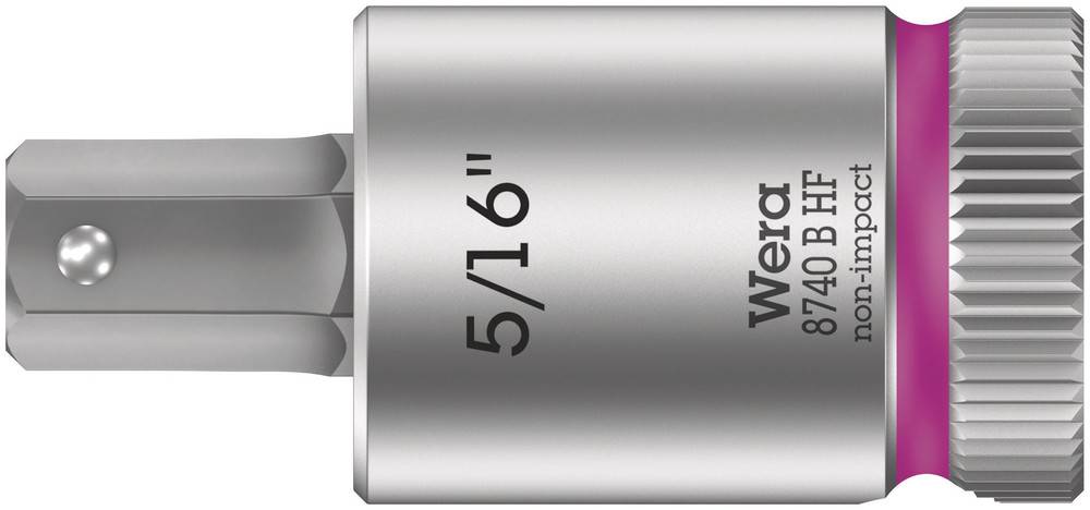 WERA WERA.05003091001 Dop: binnenzeskant-bit; inch,Hex-Plus; HEX 5/16"; 3/8"; 38,5mm - 1 stuk