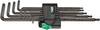 Wera 967/9 TX XL 1 Binnen-Torx Haakse schroevendraaierset T 8, T 9, T 10, T 15, T 20, T 25, T 27, T 30, T 40 9-delig