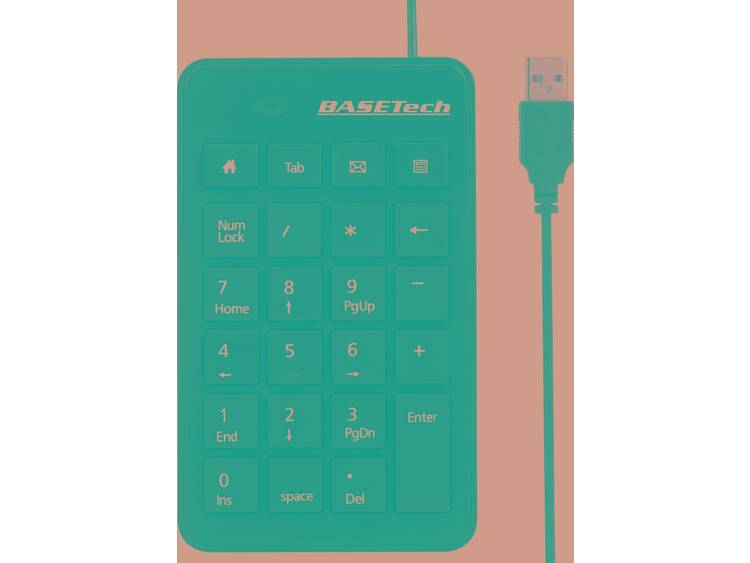 Basetech BT-USB-NUMB1 USB numeriek toetsenbord Zwart