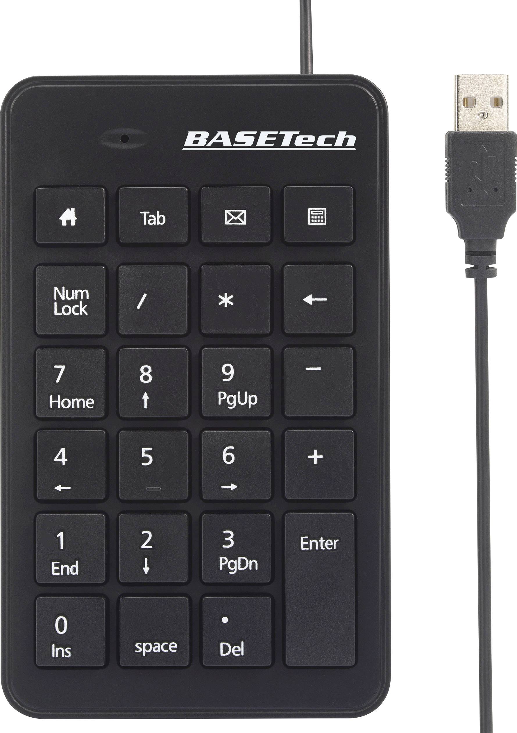 vermijden communicatie Meer dan wat dan ook Basetech BT-USB-NUMB1 Numeriek toetsenbord USB Zwart | Conrad.nl