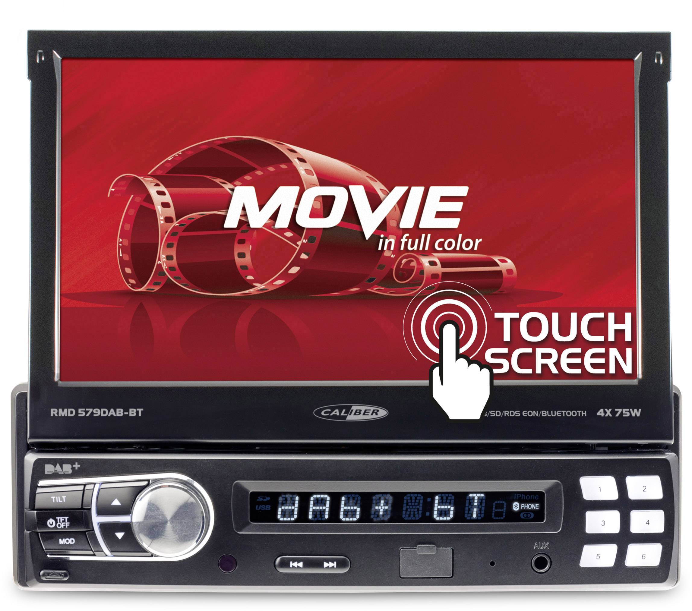 Conrad-Caliber Audio Technology RMD579DAB-BT Autoradio met scherm DAB+ tuner, Aansluiting voor stuurbediening, Aansluiting voor achteruitrijcamera, Bluetooth handsfree, Incl. afstandsbediening-aanbieding Conrad-Caliber Audio Technology RMD579DAB-BT Autoradio met scherm DAB+ tuner, Aansluiting voor stuurbediening, Aansluiting voor achteruitrijcamera, Bluetooth handsfree, Incl. afstandsbediening-aanbieding
