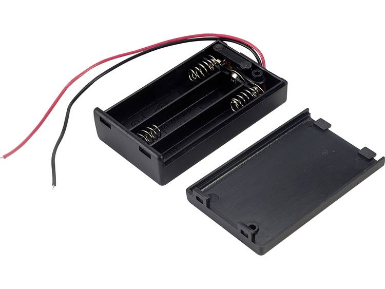 TRU COMPONENTS SBH431-1AS Batterijhouder 3 AAA (potlood) Kabel