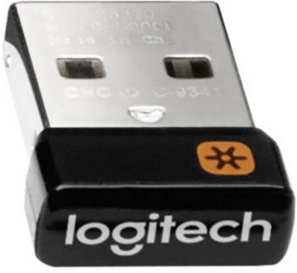 Logitech Pico USB Unifying Receiver-1 Radiografisch, USB   QWERTZ, Duits Zwart