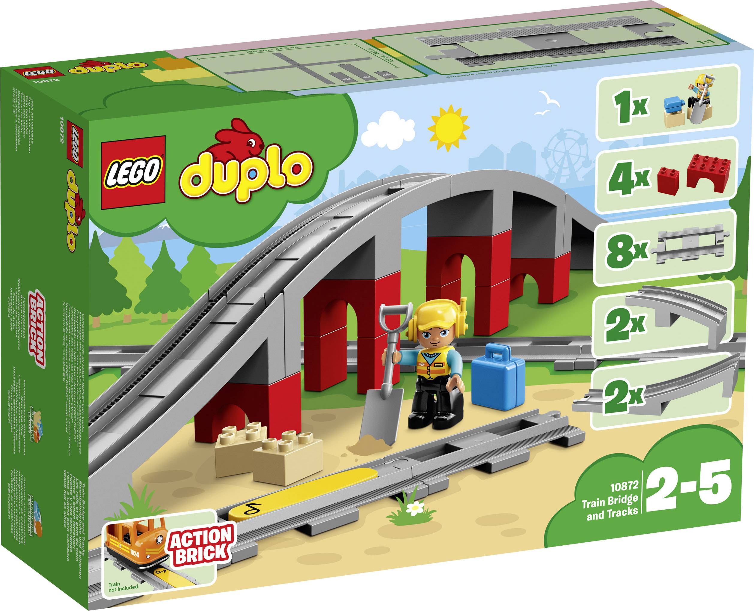 Kwadrant Beoefend Pak om te zetten LEGO® DUPLO® 10872 Spoorbrug en rails kopen ? Conrad Electronic