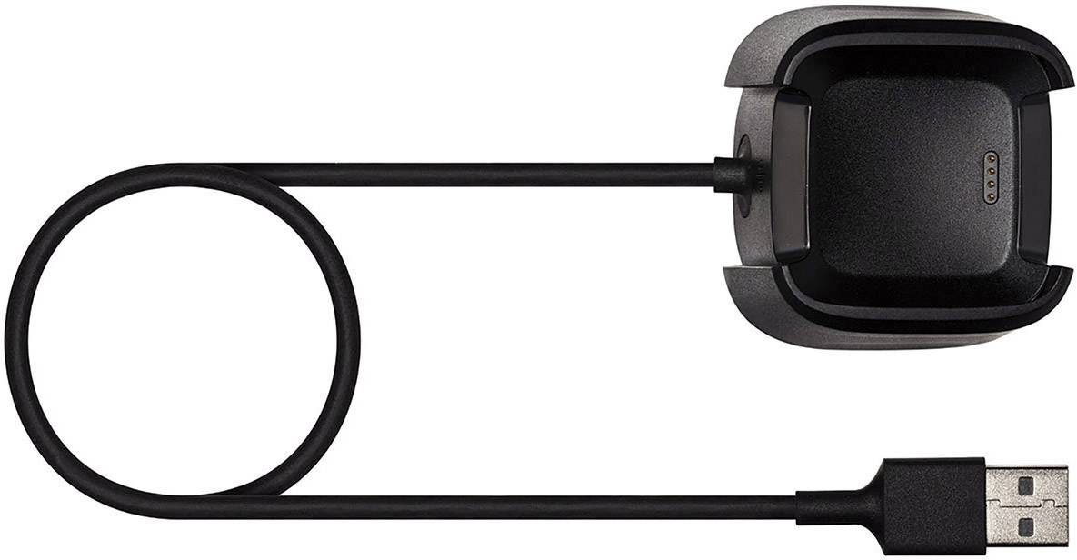 FitBit Versa Laad- en datakabel Zwart