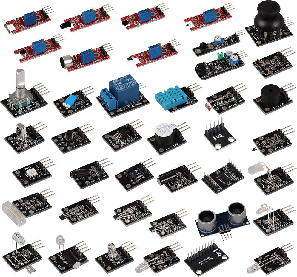 MAKERFACTORY Sensoric Education Set Raspberry Pi 3 B+ 1 GB 4 x 1.4 GHz Incl. sensoren, Incl. netvoeding, Incl. Noobs OS,-9