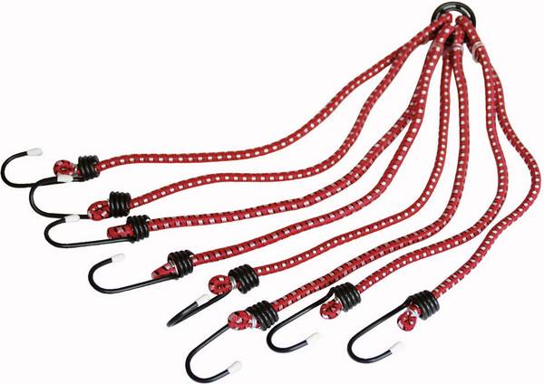 HP Autozubehör 12108 12108 Bagagespin (Ø x h) 8 mm x 120 mm met stalen haak, Elastisch, 8-armig