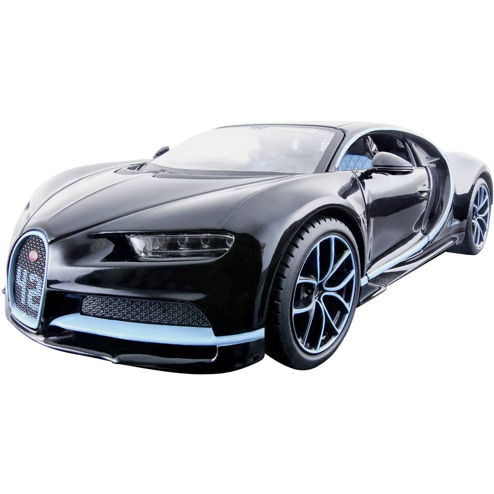MAISTO Bugatti Chiron Special Edition Car 0-400-0 km / h 42s 1 / 24th - Zwart