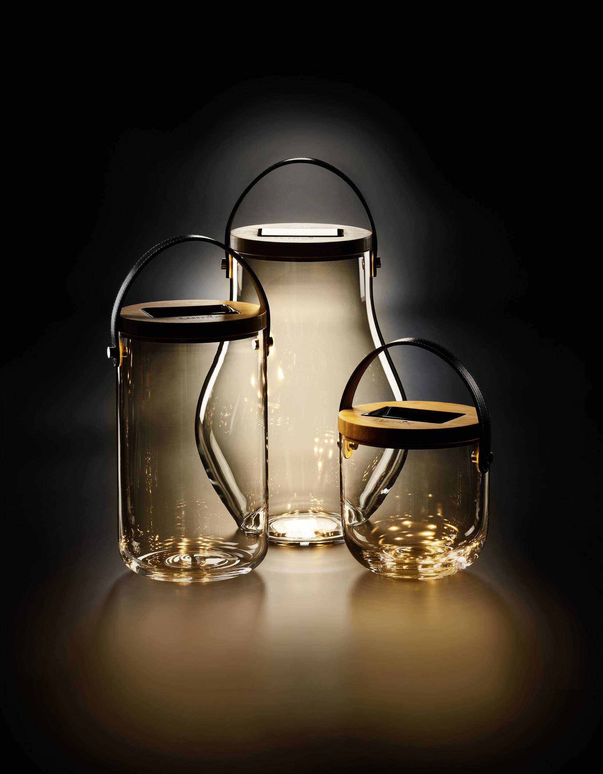 Krinner Deco Glass "Basic" 22500 Decoratieve lamp LED Warmwit Helder, Bamboe, Zwart-2