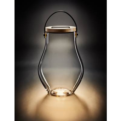 Krinner Deco Glass "Bold" 22520 Decolamp   LED   Warmwit Helder, Bamboe, Zwart