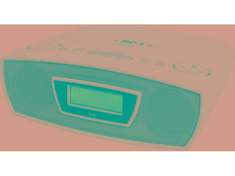 SoundMaster URD480WE DAB+ Wekkerradio AUX, CD, FM, USB Wit