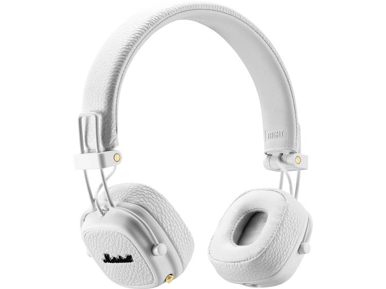 Marshall Major III Bluetooth Bluetooth Oordopjes On Ear Vouwbaar, Headset, Volumeregeling Wit