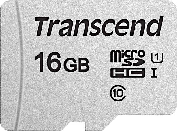 Transcend Premium 300S microSDHC-kaart  16 GB Class 10, UHS-I, UHS-Class 1