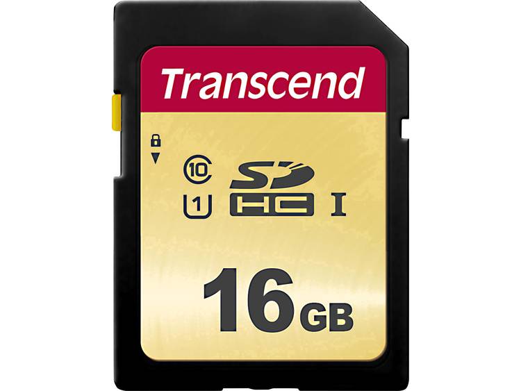 Transcend Premium 500S SDHC-kaart 16 GB Class 10, UHS-I, UHS-Class 1