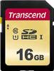 Transcend Premium 500S SDHC-kaart 16 GB Class 10, UHS-I, UHS-Class 1