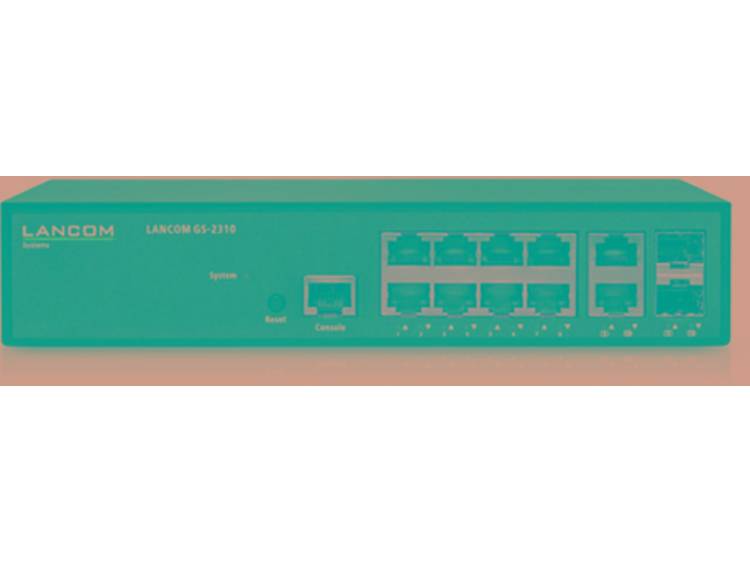 Lancom Systems GS-2310 Managed L2 Gigabit Ethernet (10-100-1000) 1U Zwart