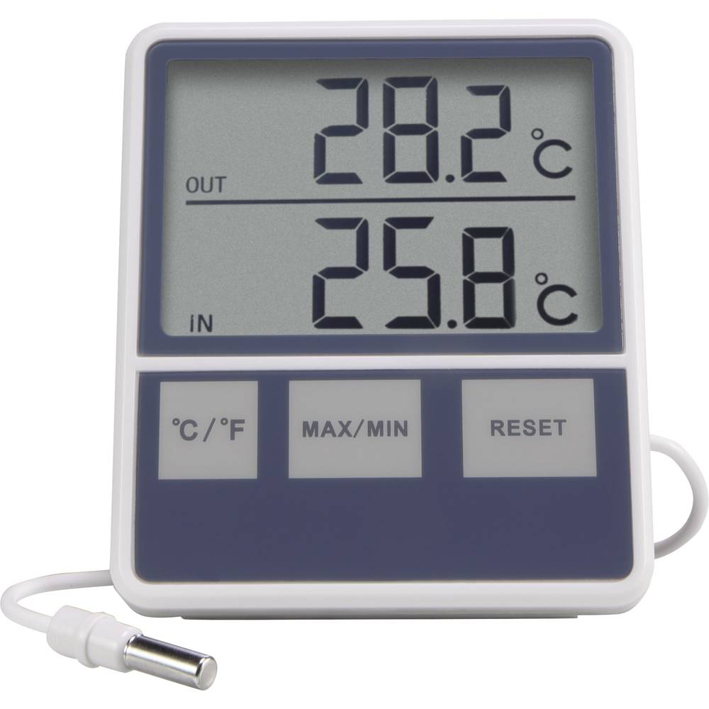 Basetech BTTH-1015 Kabelgebonden thermometer Wit