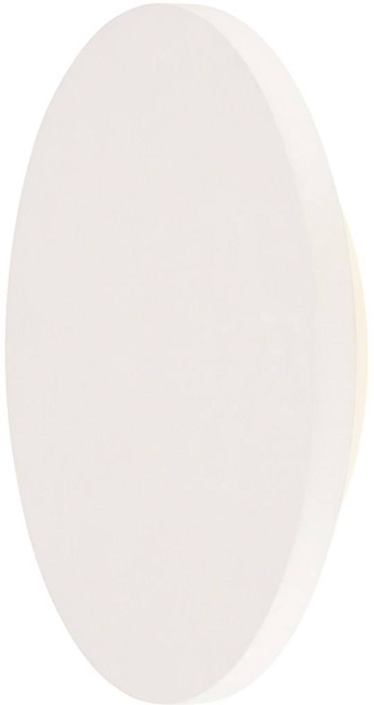 Rond, plat voorwerp, mogelijk een kussen of kussen, in een witte tint, tegen een neutrale achtergrond.