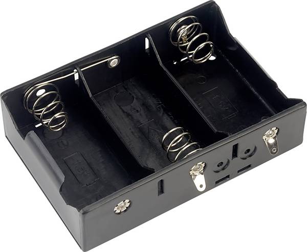 TRU COMPONENTS BH-131D Batterijhouder Aantal cellen: 3 D (mono) Soldeeraansluiting