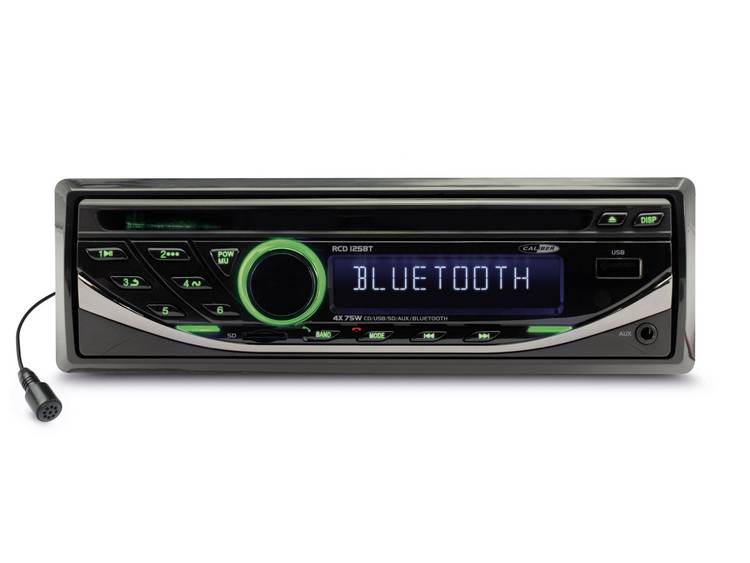 Caliber Audio Technology RCD125BT Autoradio enkel DIN 4 x 75 W Bluetooth, USB, microSD, Jackplug