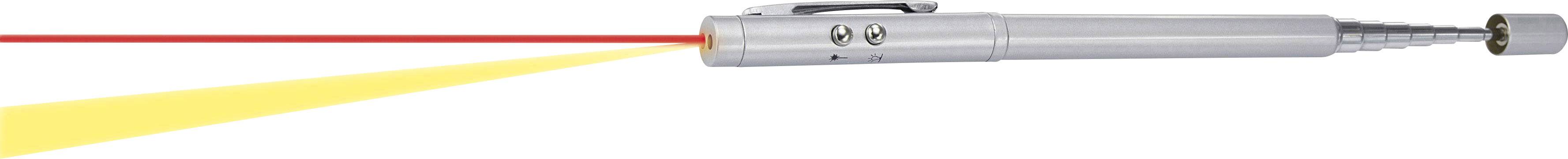 Basetech Laserpointer, balpen, LED-zaklamp, aanwijsstok BT-LP41 Laserkleur: Rood-1