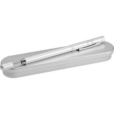 Basetech Laserpointer, balpen, LED-zaklamp, aanwijsstok BT-LP41 Laserkleur: Rood-0