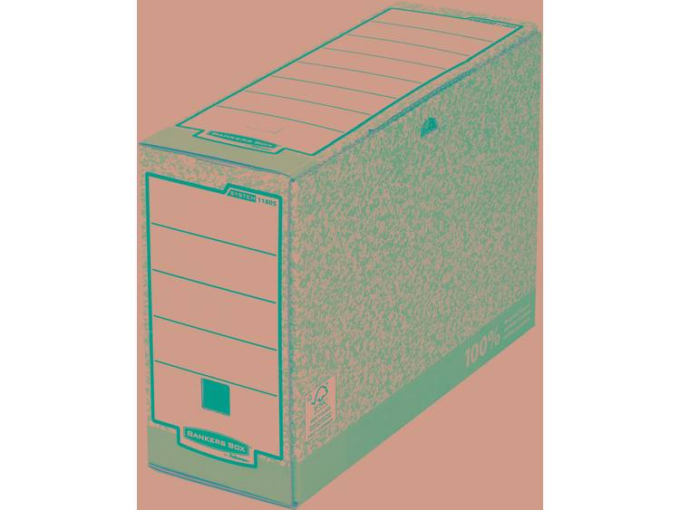 Bankers Box 1080501 Archivschachtel System Grijs, Wit Binnenafmetingen (bxhxd)100 x 260 x 315 mm 1 s