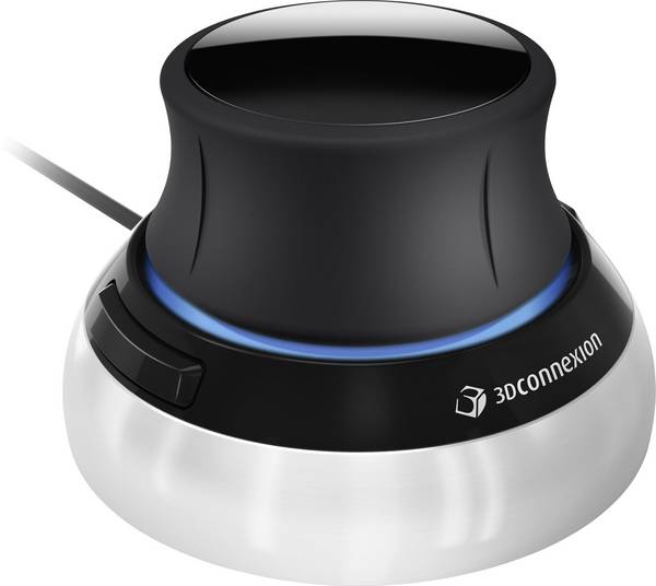 3Dconnexion SpaceMouse Compact 3D-muis USB    Optisch Zwart, Zilver 2 Toetsen