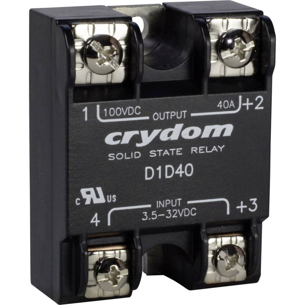 Crydom Halfgeleiderrelais D1D40 40 A Schakelspanning (max.): 100 V/DC 1 stuk(s)