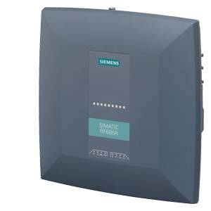 Siemens SIMATIC RF650R RFID-leesapparaat in donkere behuizing.
