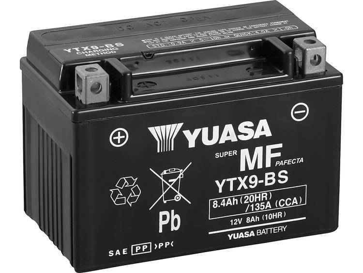Yuasa YTX9-BS accu AGM 12V 8Ah(10h) 150x87x105x105