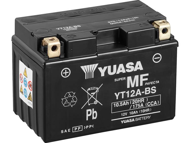 Yuasa YT12A-BS accu AGM 12V 10Ah(10h) 150x87x105x105