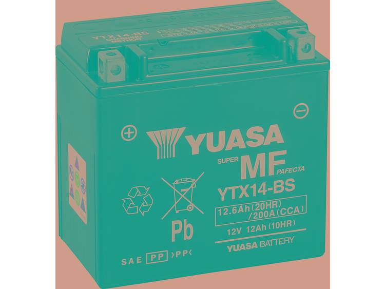 Yuasa YTX14-BS accu AGM 12V 12Ah(10h) 150x87x145x145
